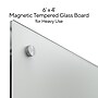 TRU RED™ Magnetic Tempered Glass Dry Erase Board, White, 6' x 4' (TR61197)~#|#~8ECD3C2D-99DD-4A7C-8FB4AD012F815696_sc7