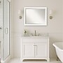 Amanti Art Vanity White Narrow Frame Wall Mirror, 25.5" x 31.5" (A42674593576)~#|#~8ECDC852-D58E-4F20-97AAFA7AF749C24D_sc7
