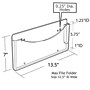 Azar Single-Pocket Plastic Mountable Wall File, Letter Size, Clear, 2/Pack (250000-2PK)~#|#~8ED85FC6-E125-4D2D-920D6532CCA7E829_sc7