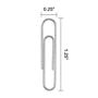 Staples #1 Paper Clips, Silver, 1,000 Clips/Pack (A7026599A/50452)~#|#~8ED93EA4-7C4E-4126-B9EFBDAC9EB2DE88_sc7