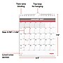 2027 Staples 6.5" x 7.5" Monthly Wall Calendar, White/Red/Gray (ST53923-27)~#|#~8ED9807E-8F36-4C58-94389E1E4616ACC9_sc7
