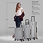 DUKAP Discovery 3-Piece Hardside Spinner Carry-On Luggage Set, TSA Checkpoint Friendly, Silver (DKDISSML-SIL)~#|#~8EDD2754-D4C8-4E0D-8A68A925DB1F0E53_sc7