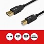 Staples TECH 16 ft. USB-A to USB-B Cable, Male to Male, Black (ST62440)~#|#~8EDFBF33-77C1-420C-8AE234404FB3A3A7_sc7