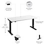 Bush Business Furniture Move 40 Series 60"W Electric Height Adjustable Standing Desk, White/Black (M4S6030WHBK)~#|#~8EE103DC-1EC7-49BA-9F22EAAE4F2BC2DF_sc7