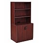 Boss Office Products Storage Cabinet/Bookcase Combo, Mahogany (GROUPA24-M)~#|#~8EE2301D-6307-4BC8-8CA609714E635951_sc7