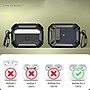 SaharaCase Raider Series Heavy Duty Secure Lock Case for Airpods Pro 3, Shock Absorbing Corners, Carbon Black (HP00221)~#|#~8EE2FAC6-4BF3-428A-B8092DEAD47827FB_sc7