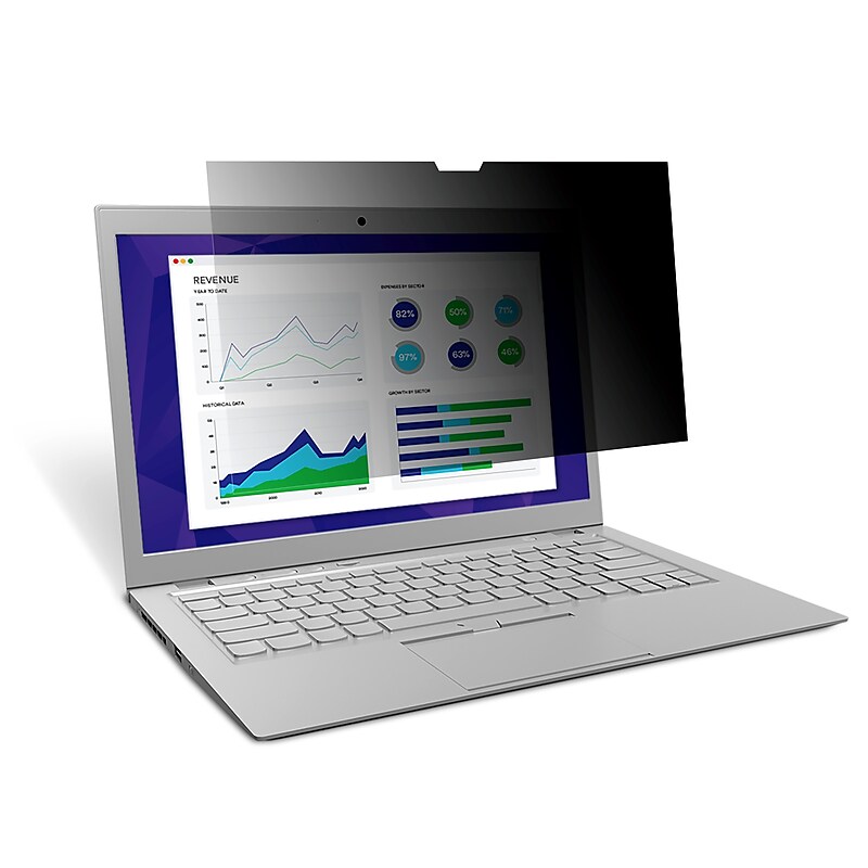 3M™ Touch Privacy Filter for 12.3" Full Screen Laptop with COMPLY™ Attachment System (PF123C3E) image 1