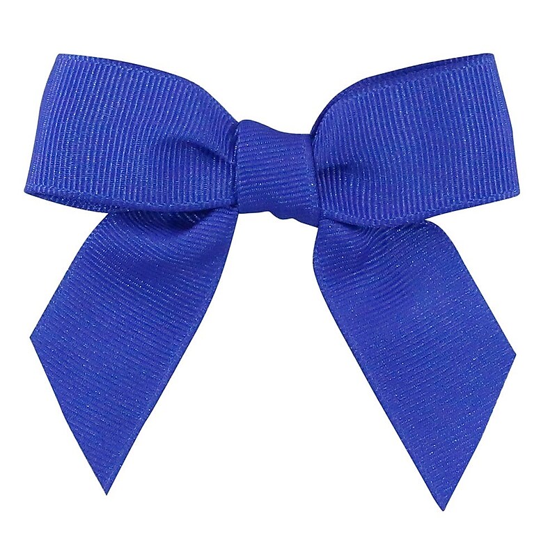 JAM Paper Grosgrain Bows, Royal Blue Grosgrain, 100/Pack (52640349291) image 1