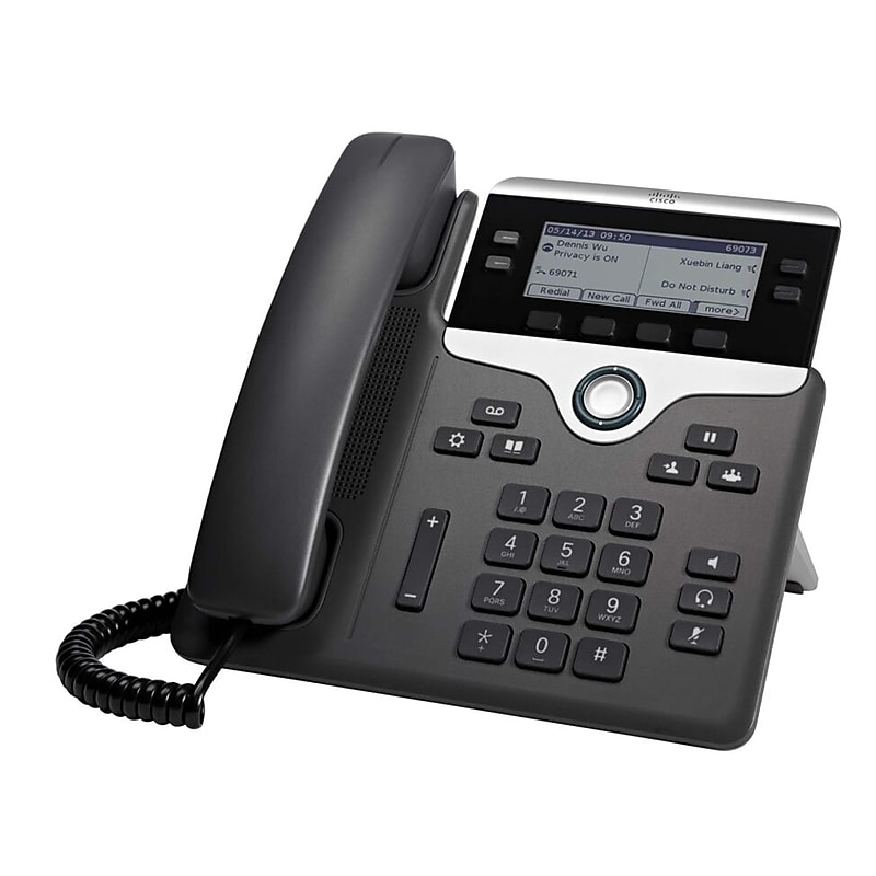 Cisco 7841 4-Line VOIP Phone, Black (CP-7841-3PW-NA-K9=) image 1