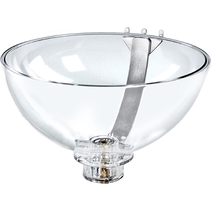 Azar 5" x 10" Pegboard Bowl Display, Clear/Silver, Each (729910) image 1