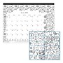 2026 Blueline DoodlePlan 22" x 17" Monthly Desk Pad Calendar, Black/White (C2917311)~#|#~8EF6B642-F3BD-4B95-A4F32D52785F8580_sc7