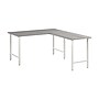Bush Business Furniture Hustle 60"W L Shaped Computer Desk with Metal Legs, Platinum Gray (HUS003PG)~#|#~8EFD68F2-118D-4C6F-9AD8F3016022DDFF_sc7
