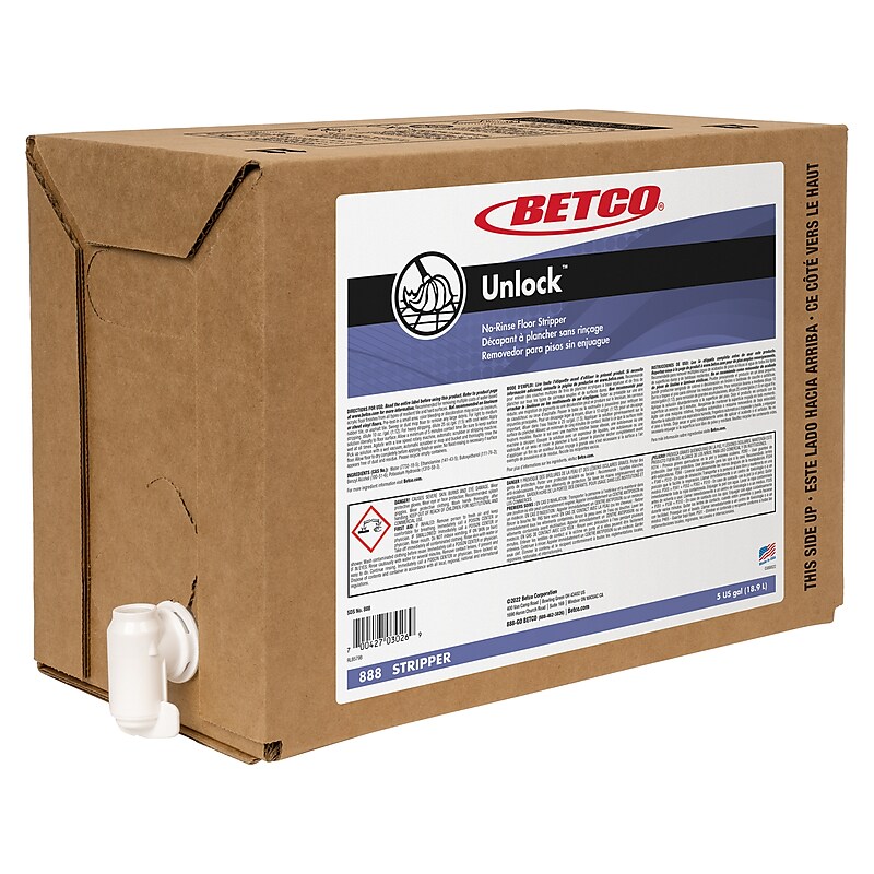 Betco Unlock Floor Stripper, 5 Gal. (888B500) image 1