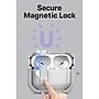 SaharaCase Venture-X Series Secure Lock Case with Premium Clip for Airpods Pro 3, Anti-Shock Corners, Lime Stone, (HP00231)~#|#~8F059A3B-C321-40D6-9C6BD150C19F2DF4_sc7