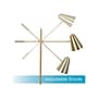 OttLite Archer 55.5" Satin Brass Floor Lamp with Cone Shade (L1604BS9-SHPR)~#|#~8F0B0B04-8684-46C4-9A4D4B4EA077917B_sc7