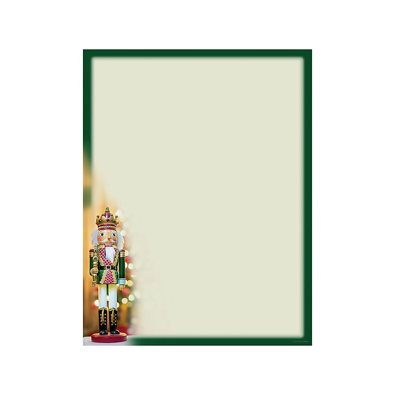 Great Papers Holiday Nutcracker Letterhead, Multicolor, 50/Pack (2023048) image 1