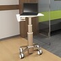 Ergotron CareFit Slim Aluminum Mobile Cart with Dual Wheel Front Casters, White/Warm Gray (C50-1100-0)~#|#~8F1FA870-7556-4A60-B4F20D8486ECCDC1_sc7