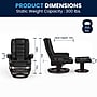 Flash Furniture LeatherSoft Recliner and Ottoman Set, Black (BT7818BK)~#|#~8F233128-FE6E-423A-BCBB62FDE6EBB7F6_sc7
