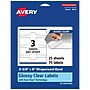 Avery Laser/Inkjet Multipurpose Labels, 8" x ", Glossy Clear, 75/Pack (94117)~#|#~8F257400-6E1E-41B6-9BBF162DCC6E4160_sc7