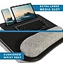 LapGear Portable 17.8" x 13.5" x 3" Laptop Lap Desk, Black~#|#~8F25EA19-7E27-4D72-AE935B0E8DA973A3_sc7