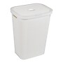 Mind Reader 15.85-Gallon Hamper with Lid, Plastic, White (60FABHAMP-WHT)~#|#~8F2BAD5C-B480-43B3-86F19CD4B154B442_sc7
