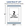 Avery Laser/Inkjet Rectangle Multipurpose Labels, 4" x 6", White, 50/Pack (94278)~#|#~8F2DB41C-BD71-4F8F-8ACBE68E3C2553D5_sc7
