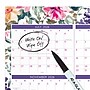 2026-2027 AT-A-GLANCE Badge Floral 36" x 24" Academic & Calendar Year Dry-Erase Wall Calendar, Reversible (1791F-550P-27)~#|#~8F2F0475-FBC6-4B2A-B2F861F57E0C6666_sc7