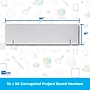 Flipside 1-Ply Corrugated Dry-Erase Board Header, White, 24/Carton (30142-24)~#|#~8F30A83A-2DDB-4470-9C052CBEF6D08DBD_sc7