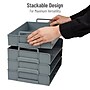 Mind Reader Plastic Side Loading Stackable Letter Tray, Letter Size, Gray, 4 Pieces (DANSTACK4-GRY)~#|#~8F310778-CE31-440A-B480A9DEE377414D_sc7