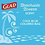 Glad 4 Gallon Drawstring Kitchen Trash Bags, Febreze Freshness Beachside Breeze Scent, Blue, 80/Box (79155)~#|#~8F3AC3CD-168B-463E-9279D42732049AAD_sc7