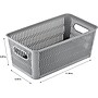 Simplify Slide to Stack Storage Tote, Plastic, Gray, 2/Pack (25934-GREY-ST)~#|#~8F3D4465-648C-45A3-8B847732B8467D62_sc7