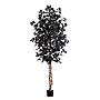 Nearly Natural Artificial Hallloween Black Ficus Tree, 7' (T5138)~#|#~8F431781-F3A8-4B4F-8C341C0CAD2F2375_sc7