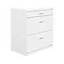 Space Solutions 3-Drawer Lateral File Cabinet, Letter/Legal Size, Lockable, 31.88"H x 30"W x 17.63"D, White (25071)~#|#~8F43A11A-A818-49EE-8F8C737B9DCF86DF_sc7