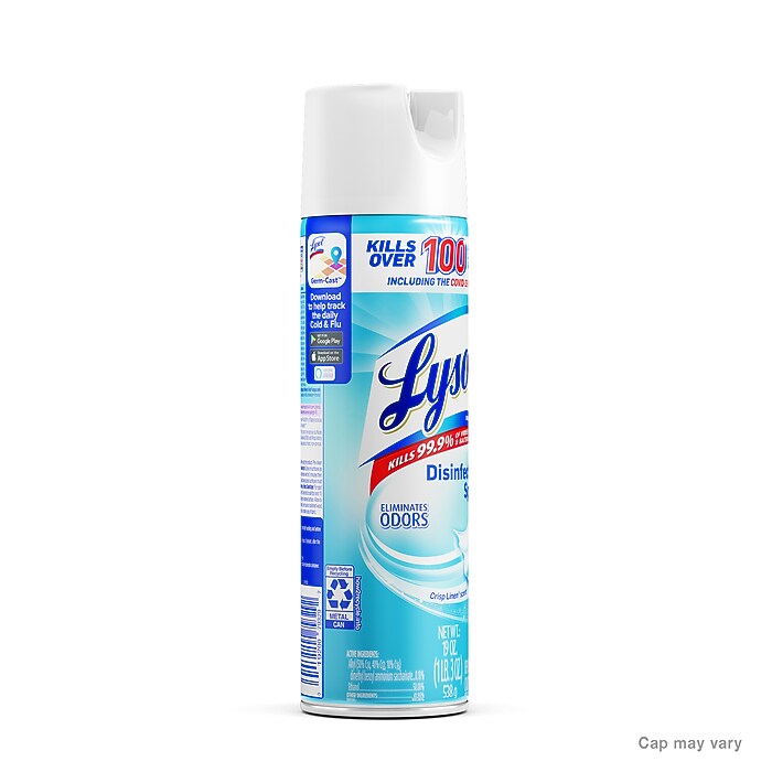 Lysol Disinfectant Spray, Crisp Linen Scent, 19 oz. (1920079329