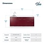Viva Comfort 36.75'' H x 72" L Medical Cabinet with Left Sink, 6-Doors, 3-Drawers, Claret (902BASE72LSCL)~#|#~8F466859-1864-484C-9CFEAE01C9AA21B1_sc7