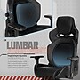 Sharper Image SGX300 Ergonomic Racing Gaming Chair, Black (52914-BLKWHT)~#|#~8F4B7C33-59BA-4CC7-BC9E1023315BB5AC_sc7