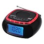 Jensen Wireless Digital AM/FM Alarm Clock Radio with NOAA Weather Alert, Red/Black (JEP-725)~#|#~8F4BDC68-E442-4454-B017F8C6C3C5C273_sc7