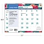 2026-2027 Excello Brands 8.5" x 11" Academic Monthly Wall Calendar, Teal Floral (NAY27-8511WC-17)~#|#~8F56506B-0FD4-4016-9624C6B7F26FEC1B_sc7