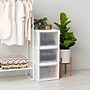 Iris Plastic Storage Bin With Sliding Door, White, 3/Pack (500057)~#|#~8F58D419-F020-4694-AB5B1B47BAFFABD5_sc7