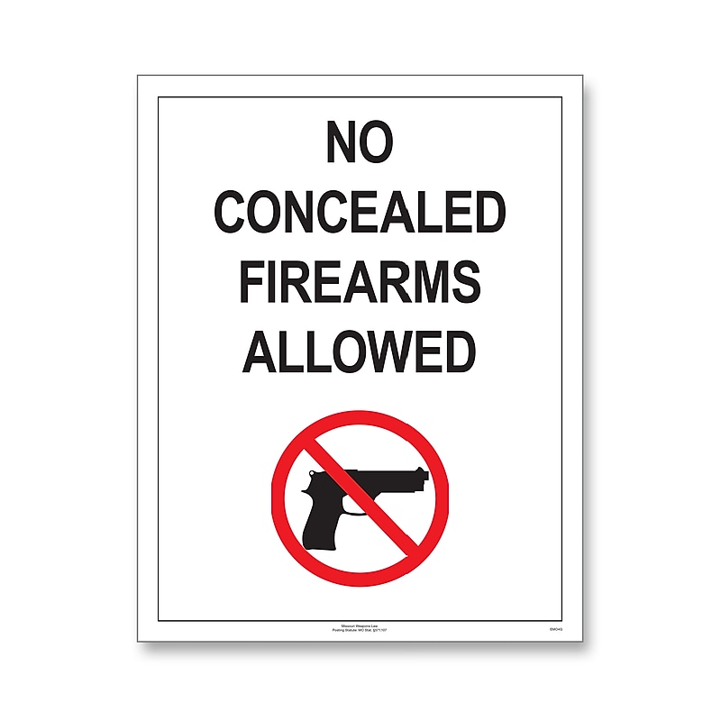 ComplyRight Weapons Law Poster Service, Missouri (U1200CWPMO) image 1