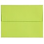 JAM Paper A2 Booklet Envelope 4 3/8" x 5 3/4", Ultra Lime Green, 100/Pack (WDBH610d)~#|#~8F5EAB1D-FD39-45F5-9A02B5BD84BF921B_sc7