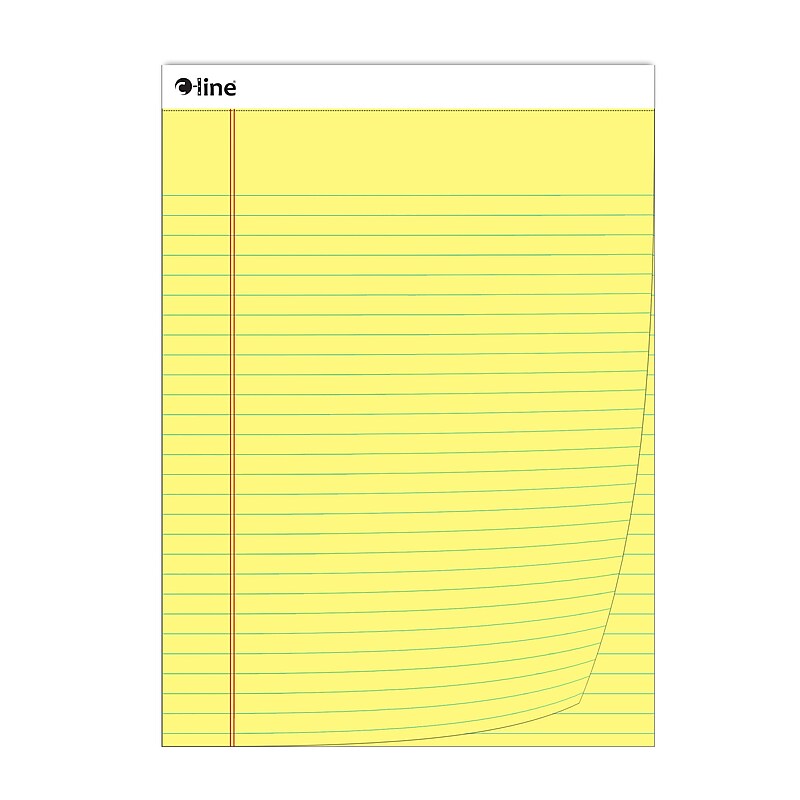 C-Line Notepad, Wide Ruled, Yellow, 12 Pads/Bundle (CLI25106-12) image 1