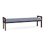 Lesro Weston 3-Seat Bench, Chambray Light Navy/Riftwood Walnut (WS3001.WRW-01CHLN)~#|#~8F61421F-F9CB-4D7A-975E78F0DF5420D3_sc7
