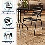 Flash Furniture Metal Restaurant Stack Chair with Aluminum Slats, Black (TLH-017C-BK-GG)~#|#~8F6B1A72-6962-4378-997ACB72A46E5FEA_sc7