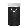 Household Essentials 15-Gallon 1-Section Hamper with Lid, Bamboo, Black (HE1219)~#|#~8F6BEF55-3D86-44B9-B31A8DF41FBFFCFD_sc7