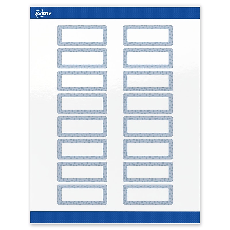 Avery Laser/Inkjet Rectangle Multipurpose Labels, 1" x 2-5/8", White, 160/Pack (S00-F8H) image 1