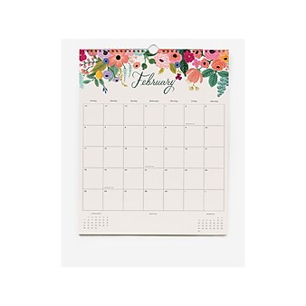 2024 Rifle Paper Co. Peacock 12" x 15" Monthly Wall Appointment Calendar (CAL082)