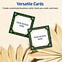 Avery Gold-Green Border Matte Blank Card, White, 120/Pack (S00-FDJ)~#|#~8F6F04AC-B464-4D7B-84AD16E8C625BBB4_sc7