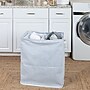 Household Essentials Collapsible 2-Section Hamper, Cotton, Blue/White (HE1161)~#|#~8F7C06BC-F952-46E6-9D70129B60E71194_sc7