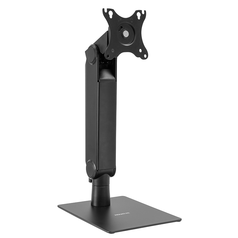 Mount-It! Adjustable Freestanding Single Monitor Arm with Height Adjustment, 17"–32", Black (MI-2757) image 1